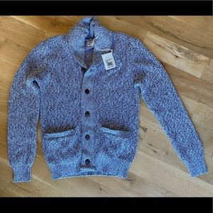 Faherty men’s marled cotton cardigan